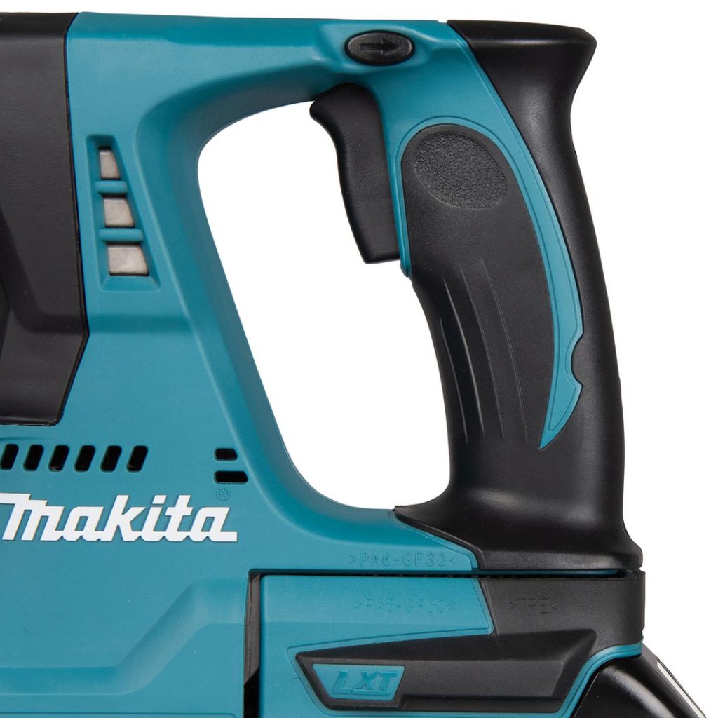 MAKITA Poravasara LXT. Lähikuvassa Poravasara LXT:n kädensija.