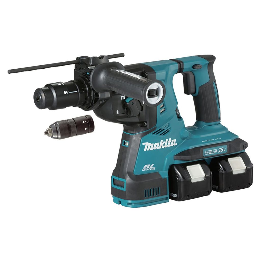 MAKITA Poravasara LXT. Kuvassa Poravasara LXT oikealta etuyläviistosta.