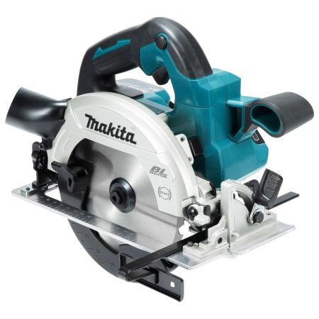 MAKITA Pyörösaha LXT. Kuvassa Pyörösaha LXT vasemmalta etuyläviistosta.
