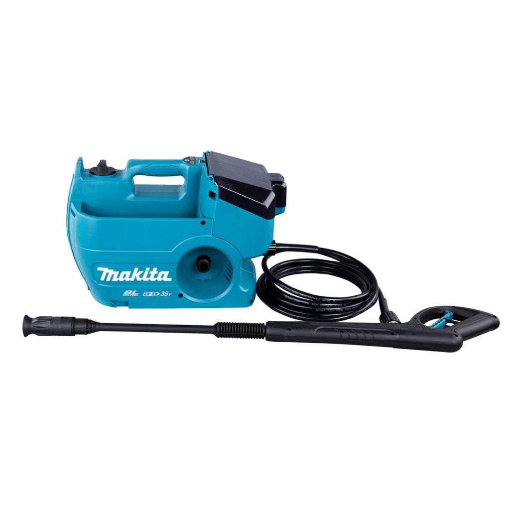 MAKITA Painepesuri LXT. Kuvassa Painepesuri LXT vasemmalta sivustapäin.