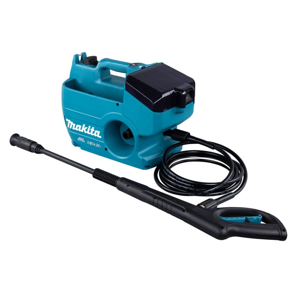 MAKITA Painepesuri LXT. Kuvassa Painepesuri LXT vasemmalta takayläviistosta.