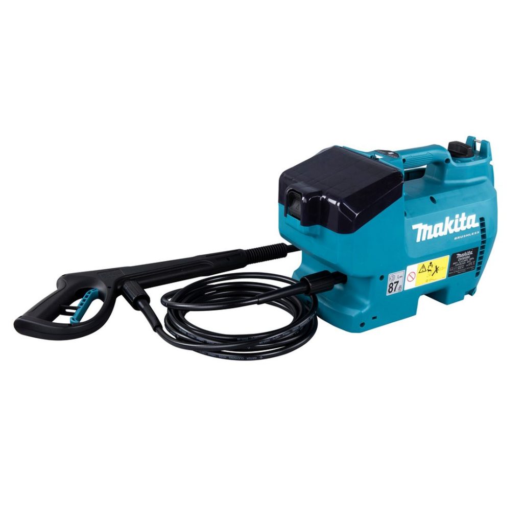 MAKITA Painepesuri LXT. Kuvassa Painepesuri LXT oikealta takayläviistosta.