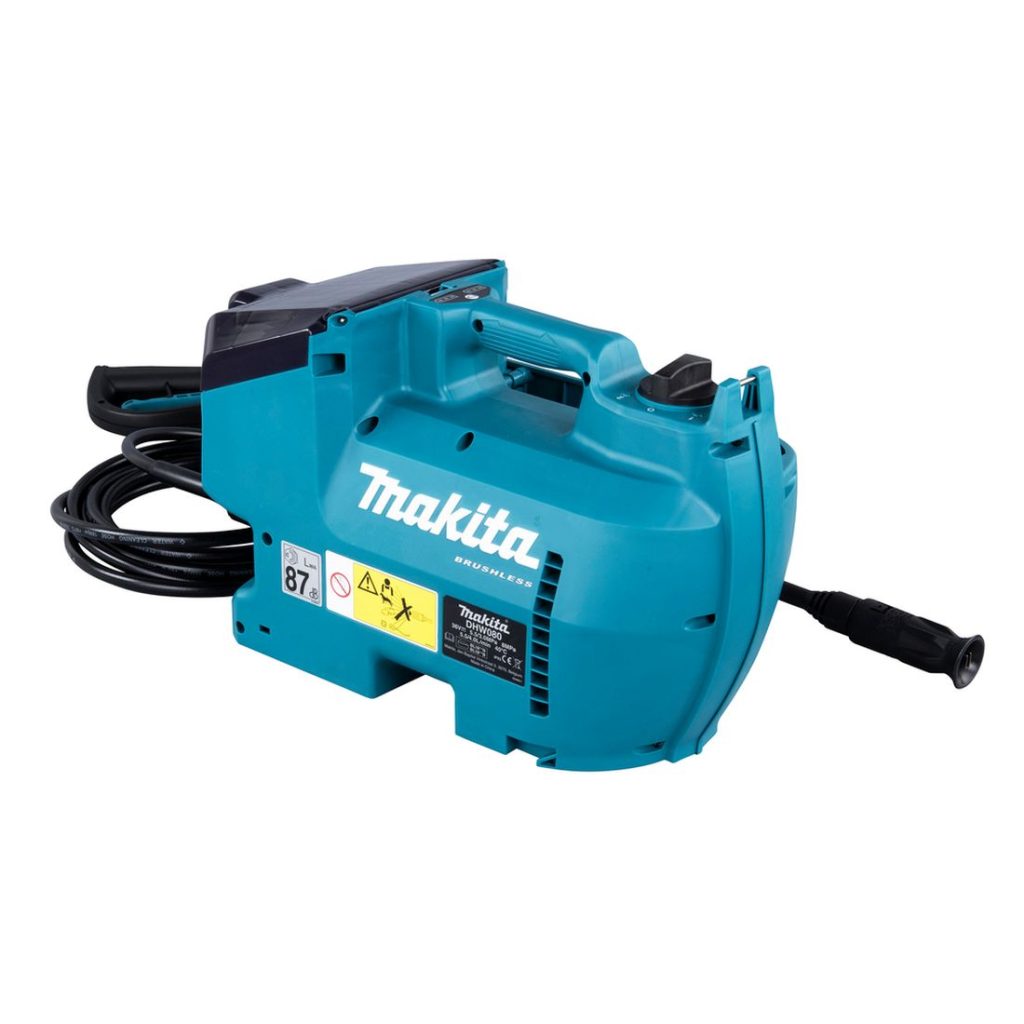 MAKITA Painepesuri LXT. Kuvassa Painepesuri LXT vasemmalta etuyläviistosta.