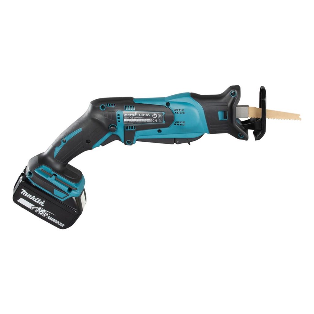 MAKITA Puukkosaha LXT. Kuvassa Puukkosaha LXT oikealta sivustapäin.