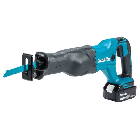 MAKITA Puukkosaha LXT. Kuvassa Puukkosaha LXT oikealta etuyläviistosta.