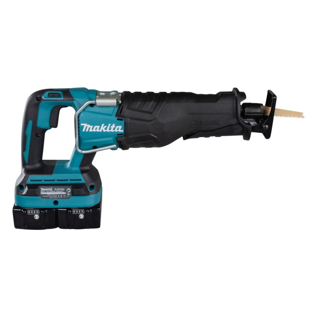 MAKITA Puukkosaha LXT. Kuvassa Puukkosaha LXT oikealta sivustapäin.