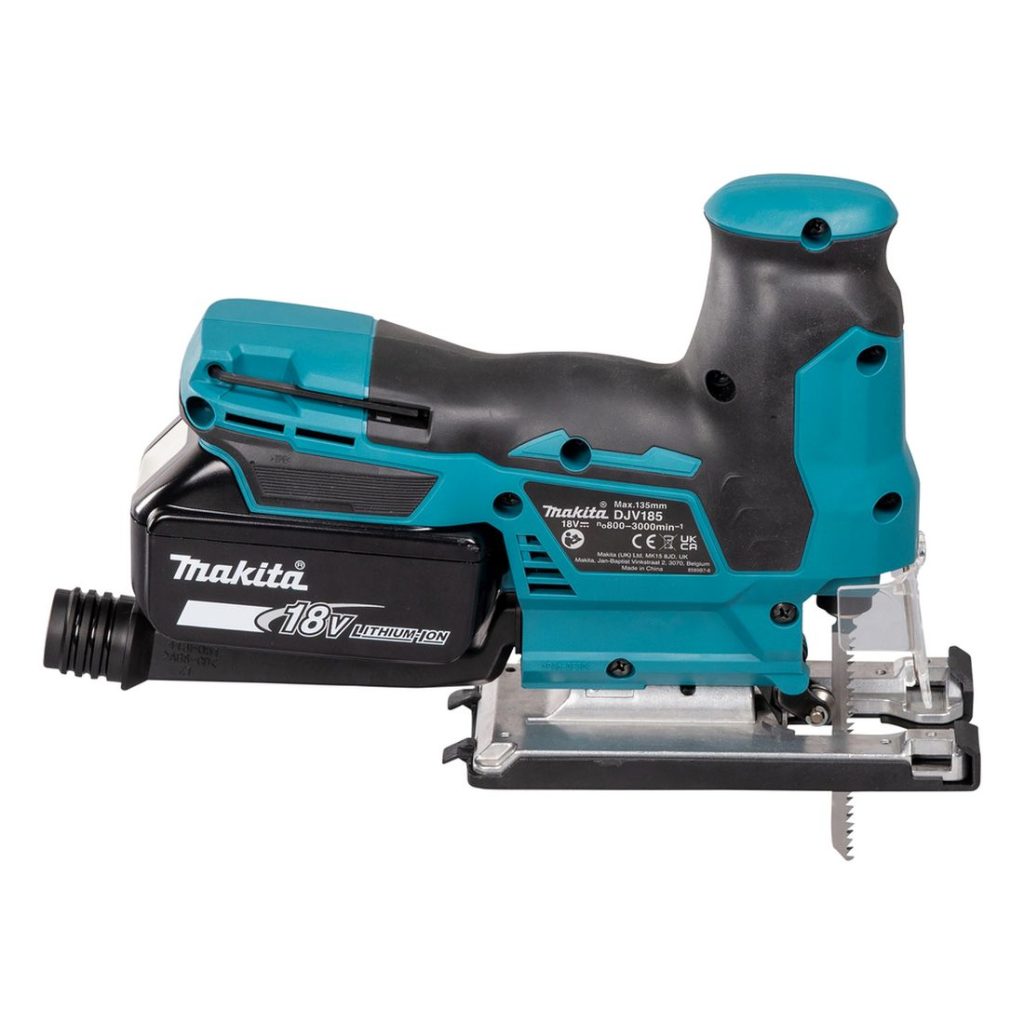 MAKITA Pistosaha LXT. Kuvassa Pistosaha LXT oikealta sivustapäin.