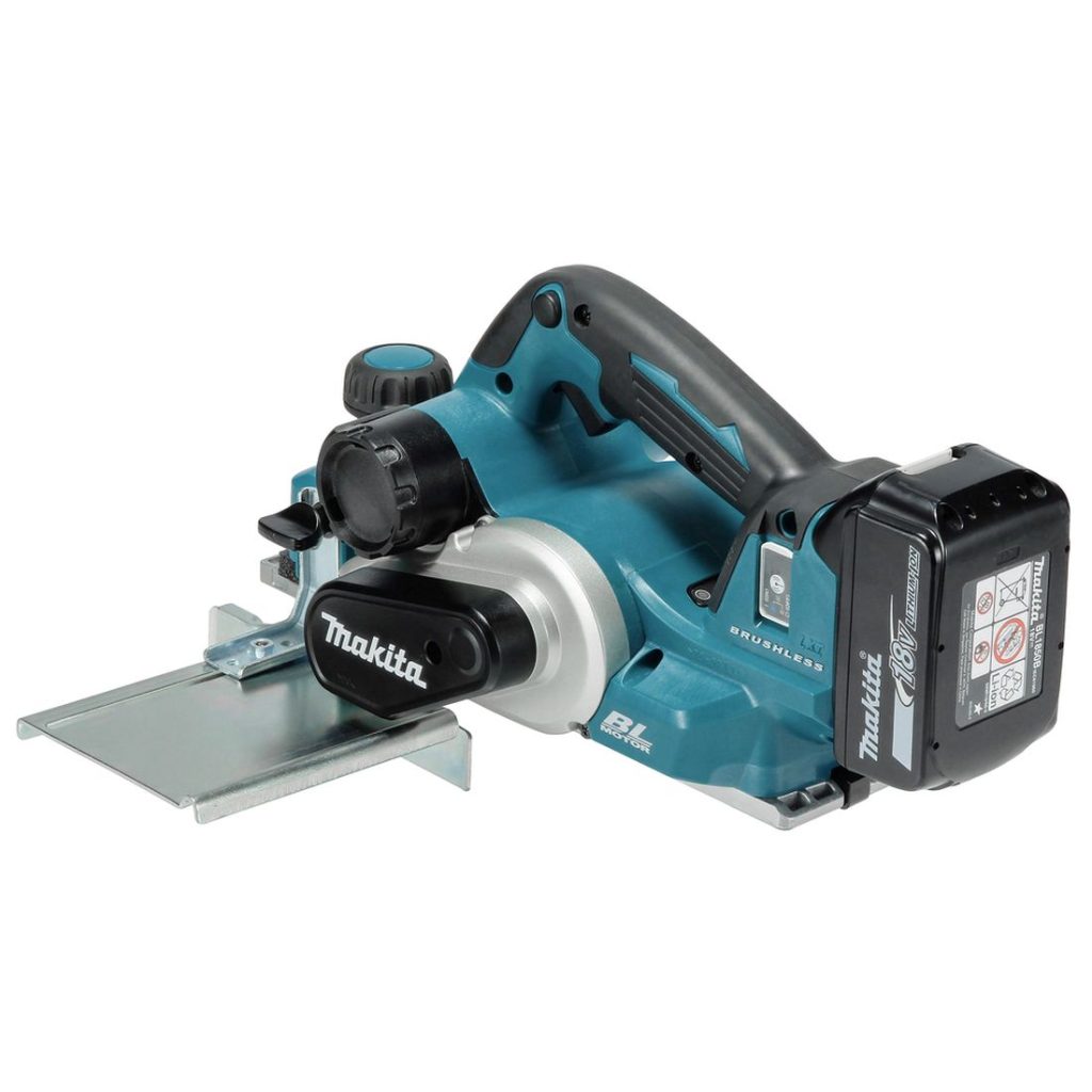 MAKITA Höylä LXT. Kuvassa Höylä LXT vasemmalta takayläviistosta.