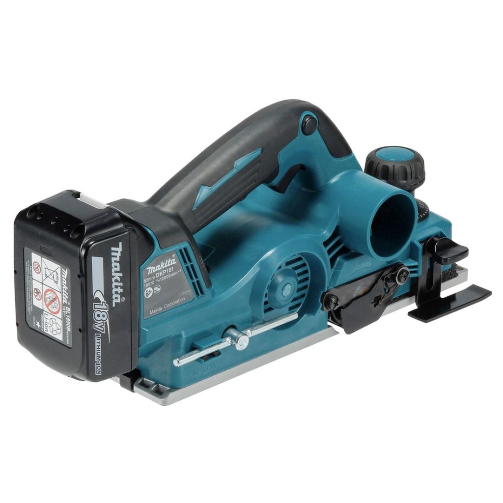 MAKITA Höylä LXT. Kuvassa Höylä LXT oikealta takayläviistosta.