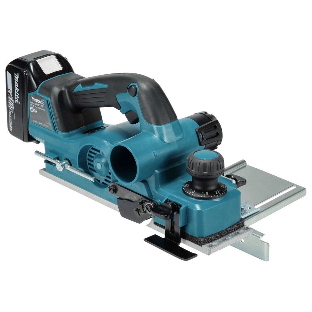 MAKITA Höylä LXT. Kuvassa Höylä LXT vasemmalta etuyläviistosta.
