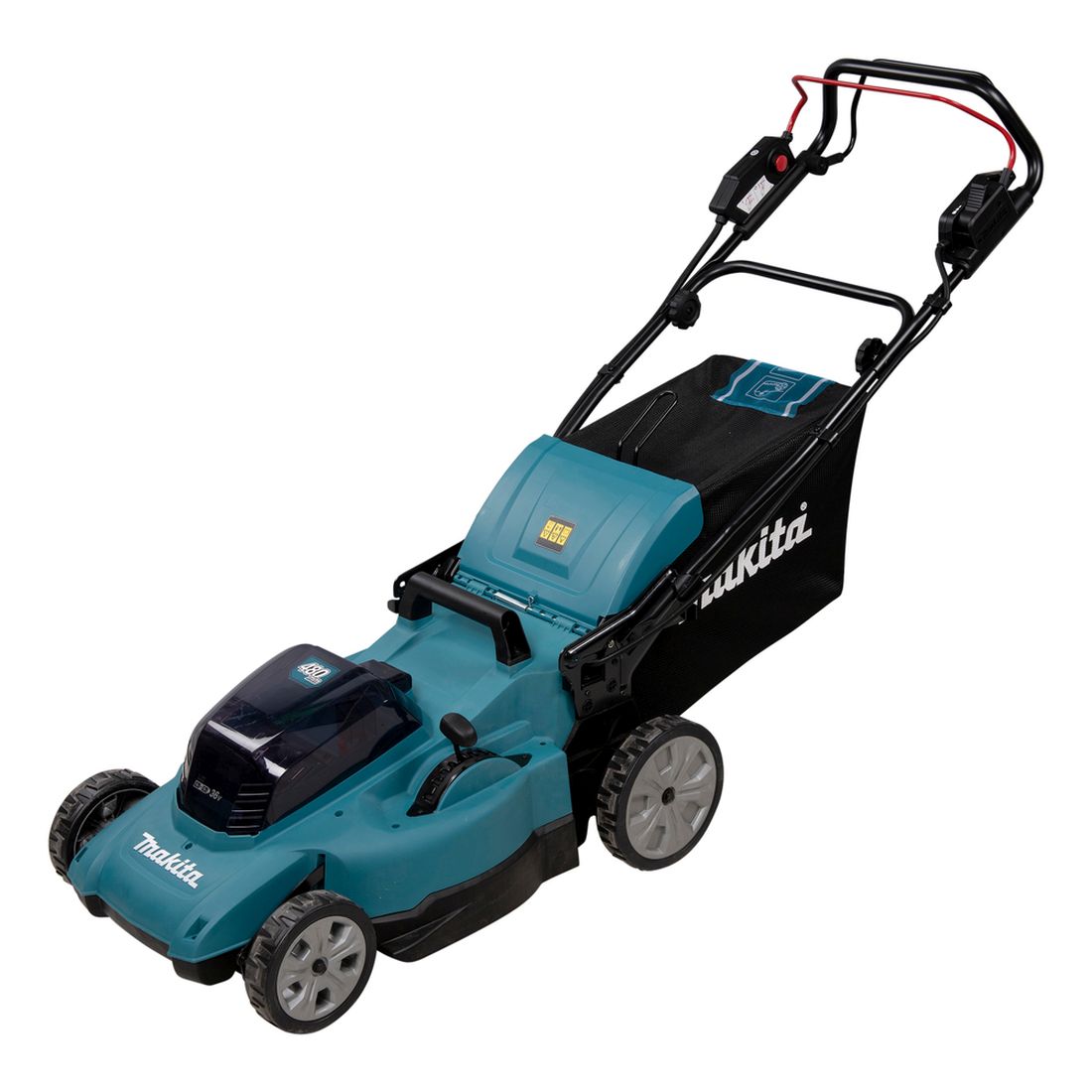 MAKITA Ruohonleikkuri LXT. Kuvassa Ruohonleikkuri LXT oikealta etuyläviistosta.