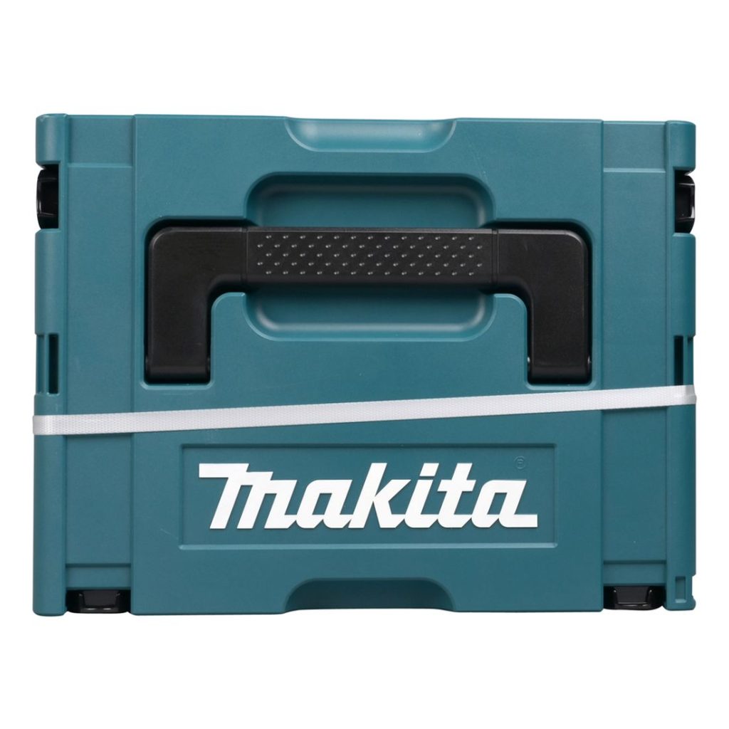 MAKITA Konesarja LXT. Kuvassa tuotteen Makpac -salkku ylhäältäpäin.