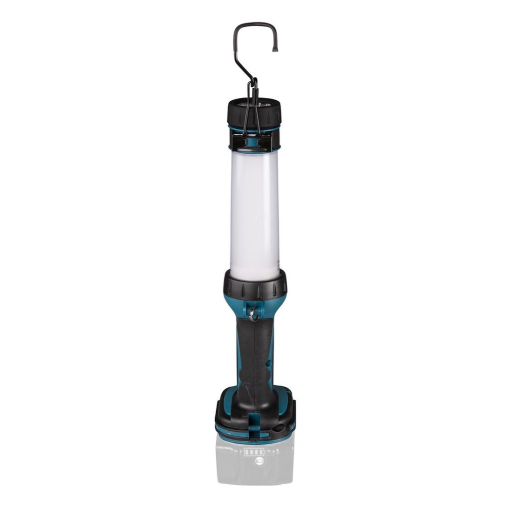 MAKITA LED-valaisin LXT. Kuvassa LED-valaisin LXT takaapäin.