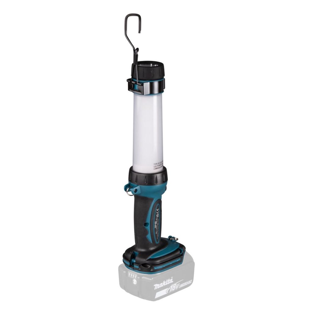 MAKITA LED-valaisin LXT. Kuvassa LED-valaisin LXT oikealta takayläviistosta.