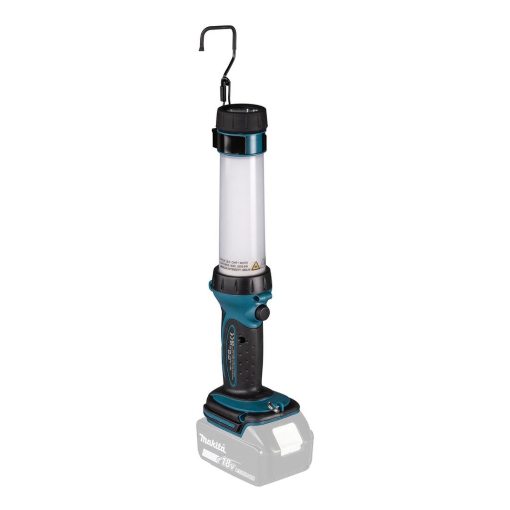 MAKITA LED-valaisin LXT. Kuvassa LED-valaisin LXT vasemmalta etuyläviistosta.
