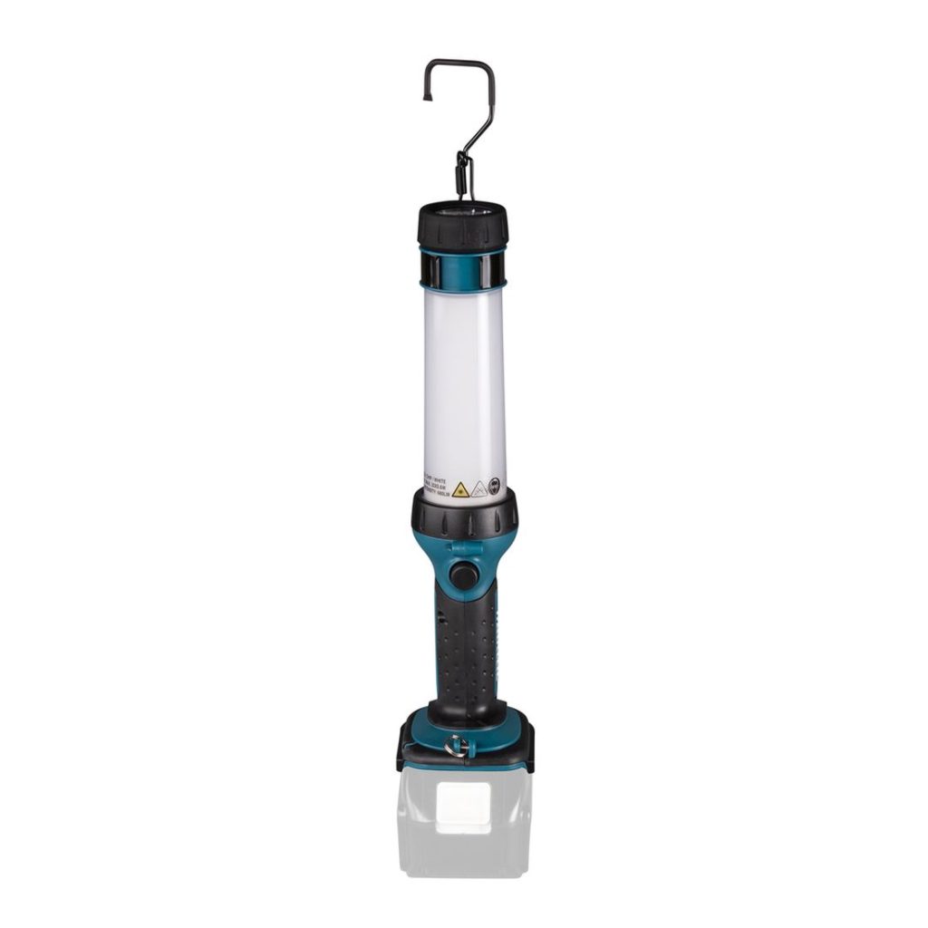 MAKITA LED-valaisin LXT. Kuvassa LED-valaisin LXT edestäpäin.