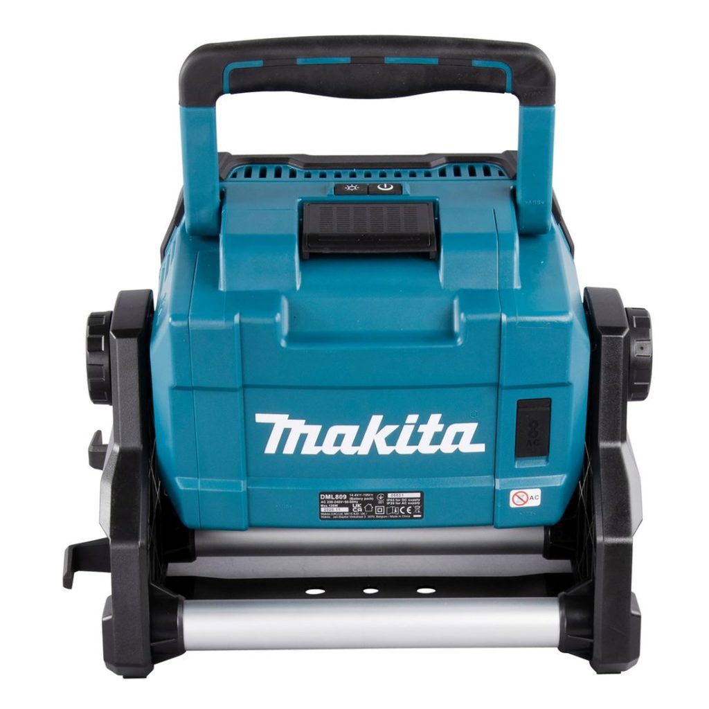 MAKITA LED-valaisin LXT. Kuvassa LED-valaisin LXT takaapäin.