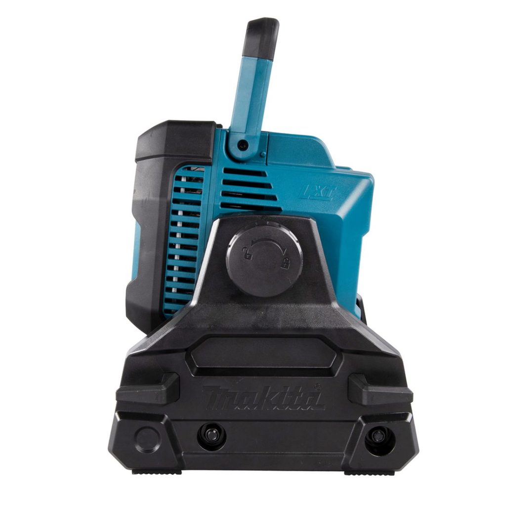 MAKITA LED-valaisin LXT. Kuvassa LED-valaisin LXT vasemmalta sivustapäin.