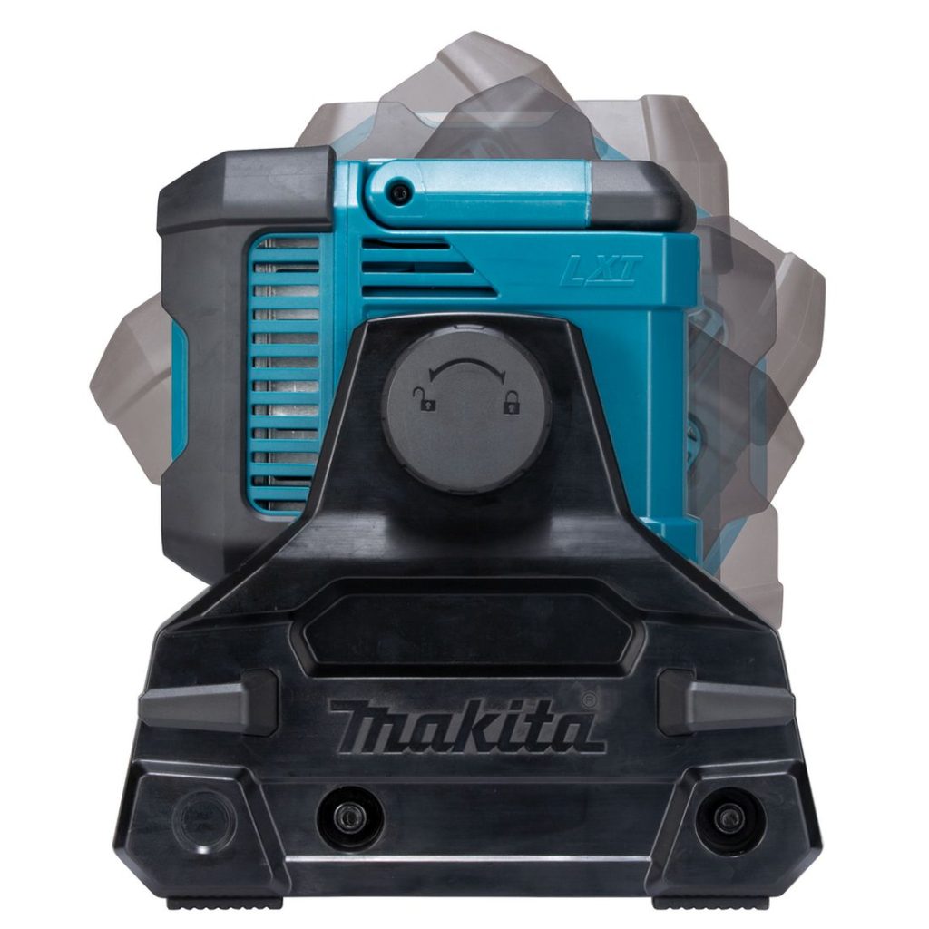 MAKITA LED-valaisin LXT. Kuvassa LED-valaisin LXT oikealta sivustapäin.