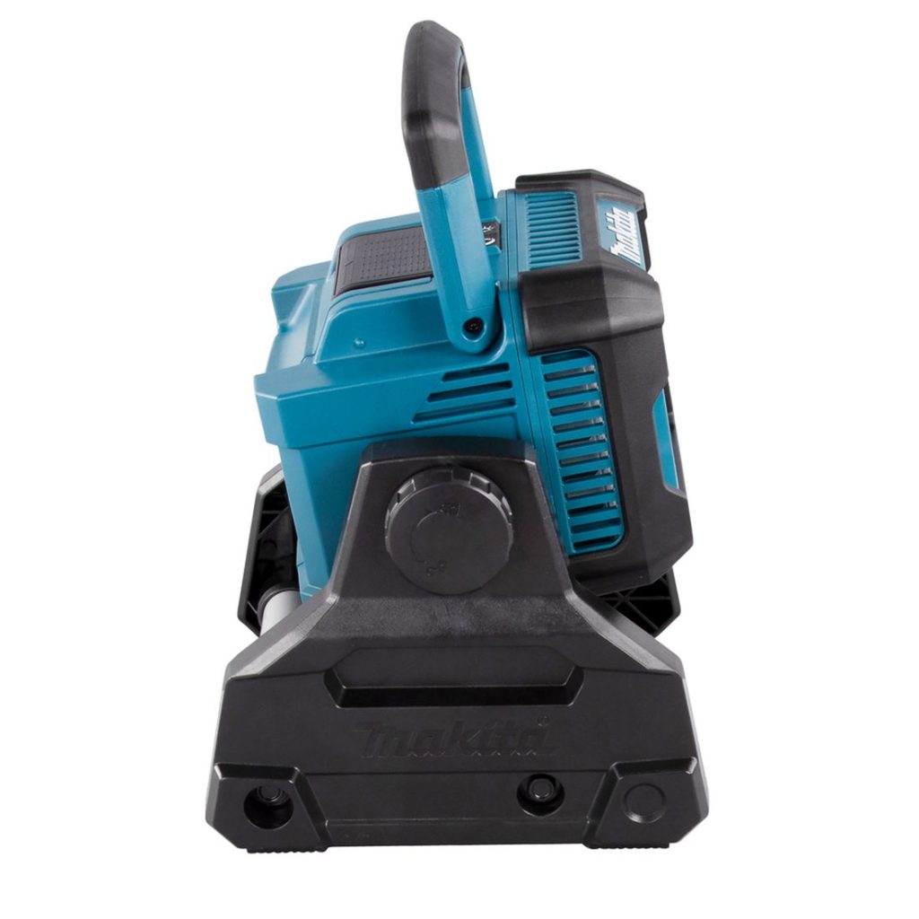 MAKITA LED-valaisin LXT. Kuvassa LED-valaisin LXT vasemmalta sivustapäin.