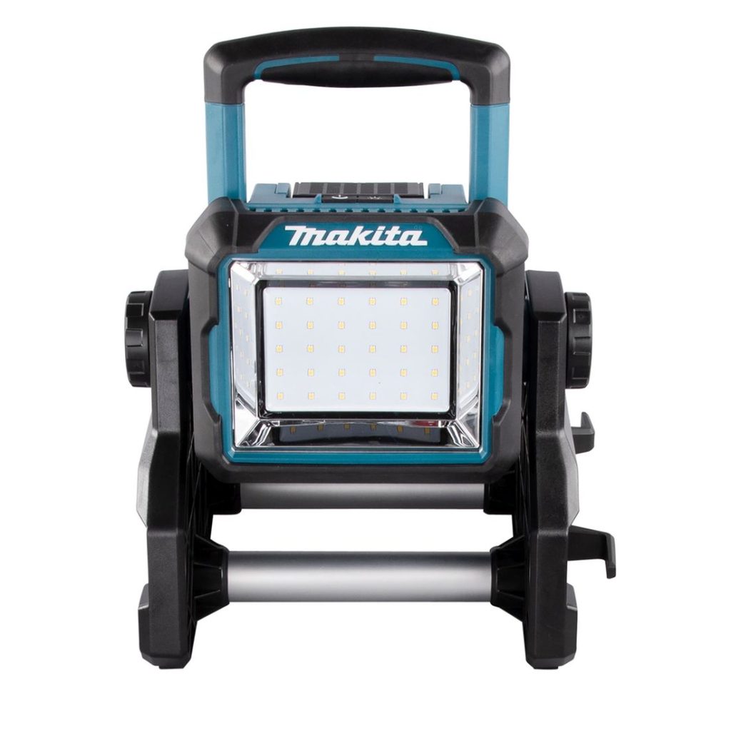MAKITA LED-valaisin LXT. Kuvassa LED-valaisin LXT edestäpäin.