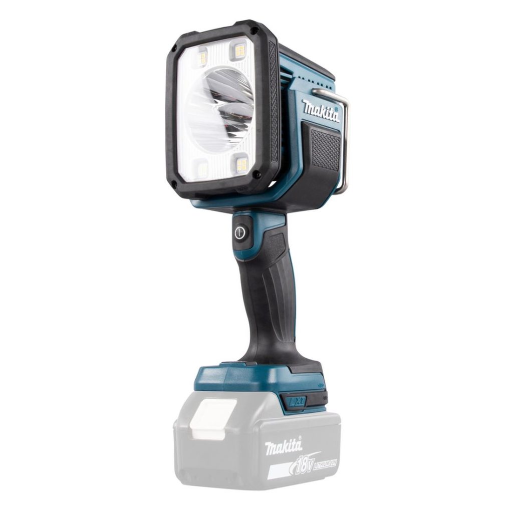MAKITA LED-valaisin LXT. Kuvassa LED-valaisin LXT oikealta etuviistosta.