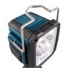 MAKITA LED-valaisin LXT. Lähikuvassa LED-valaisin LXT:n kantokahva etuyläviistosta.