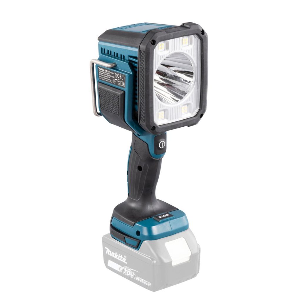 MAKITA LED-valaisin LXT. Kuvassa LED-valaisin LXT vasemmalta etuyläviistosta.