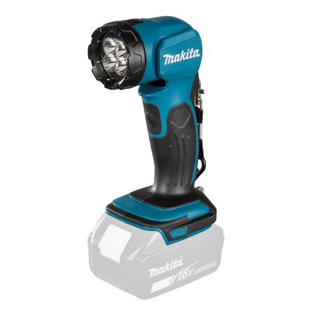 MAKITA LED-valaisin LXT. Kuvassa LED-valaisin LXT oikealta etuyläviistosta.