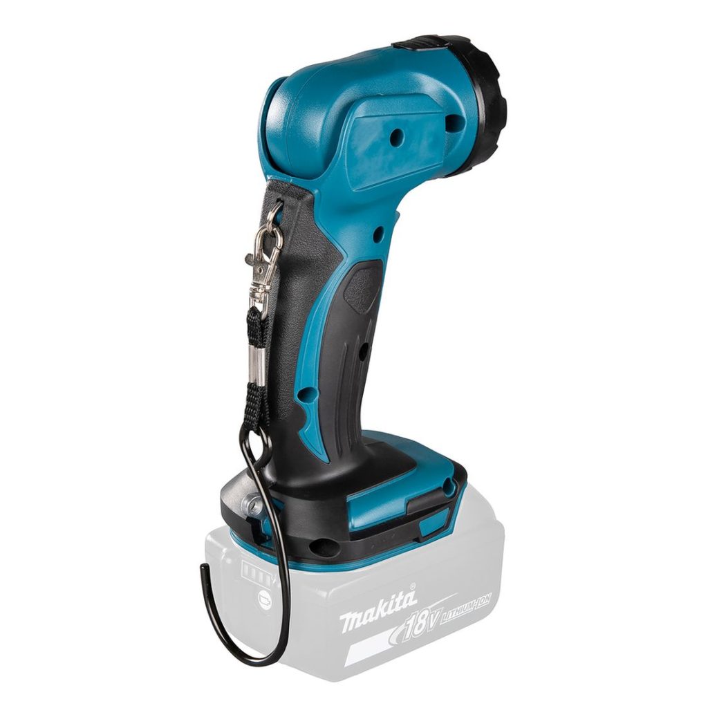MAKITA LED-valaisin LXT. Kuvassa LED-valaisin LXT oikealta takayläviistosta.