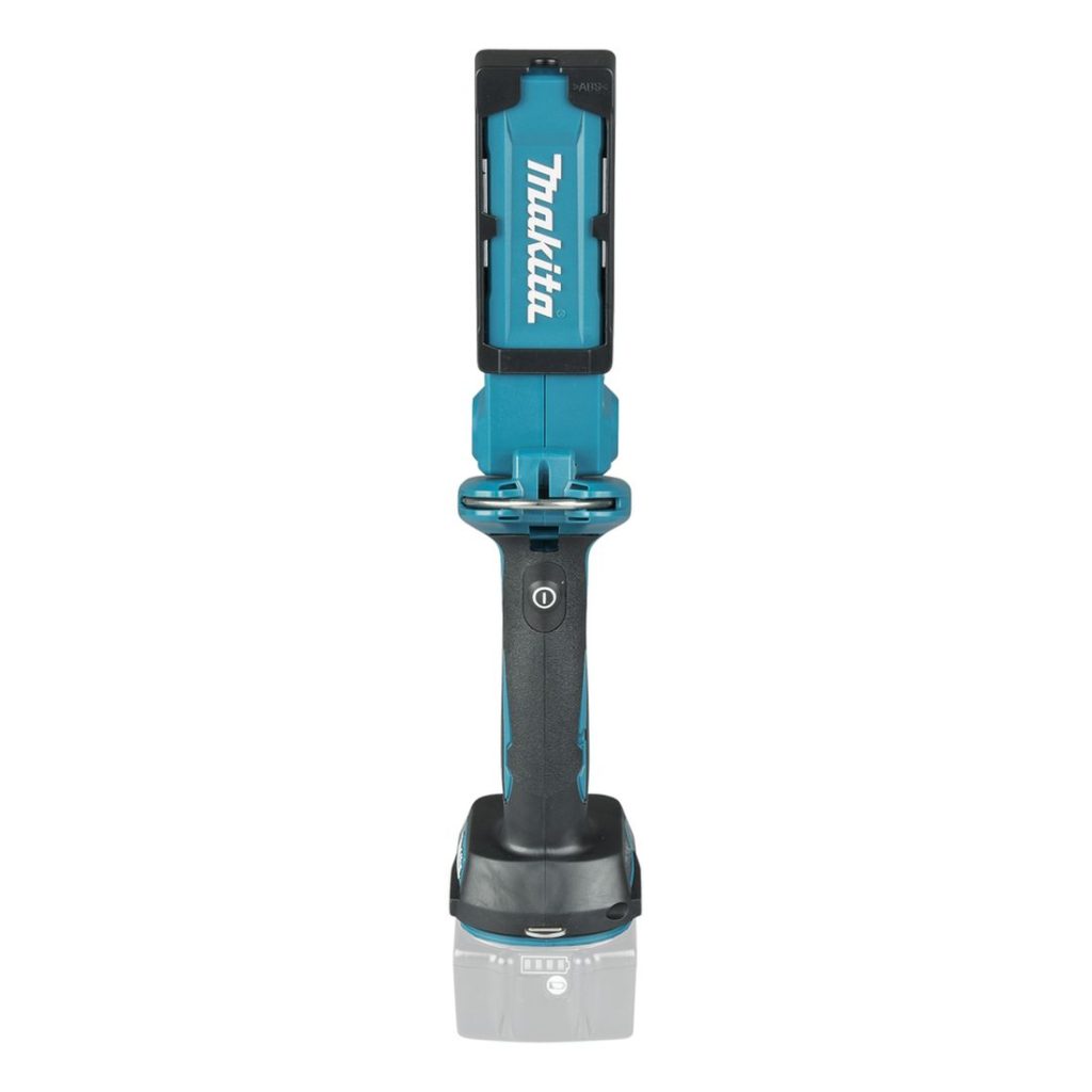 MAKITA LED-valaisin LXT. Kuvassa LED-valaisin LXT takaapäin.