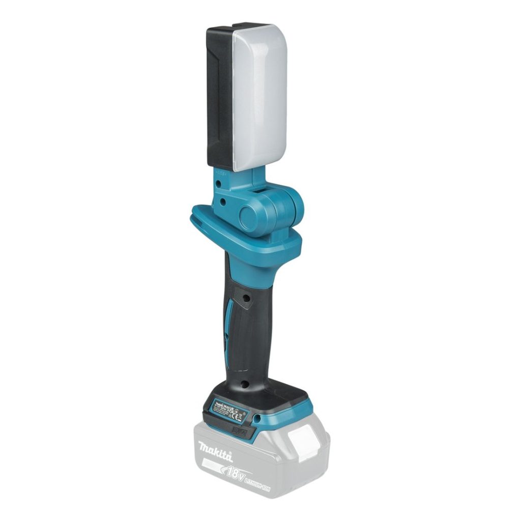 MAKITA LED-valaisin LXT. Kuvassa LED-valaisin LXT vasemmalta etuyläviistosta.