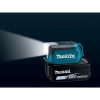 MAKITA LED-valaisin LXT. Havainnekuvassa LED-valaisin LXT:n valo suunnattuna eteenpäin.