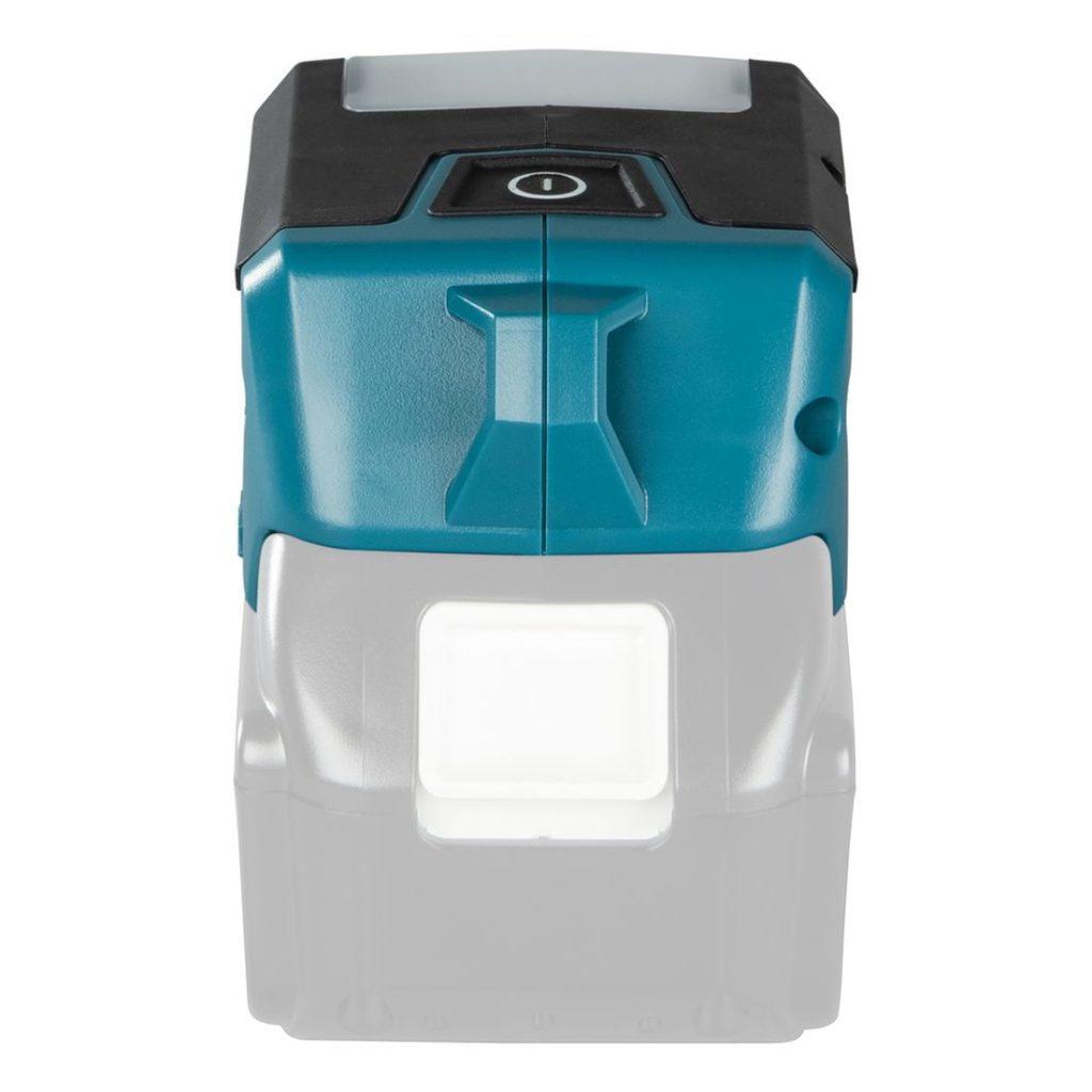 MAKITA LED-valaisin LXT. Kuvassa LED-valaisin LXT takaapäin.