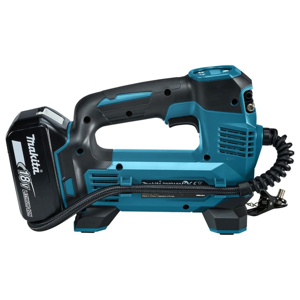 MAKITA Ilmapumppu LXT. Kuvassa Ilmapumppu LXT oikealta sivustapäin.