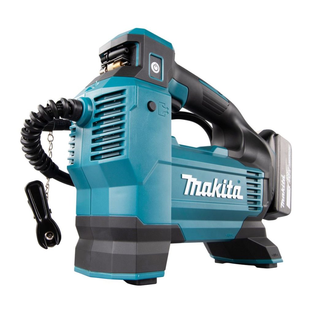 MAKITA Ilmapumppu LXT. Kuvassa Ilmapumppu LXT oikealta etuviistosta.