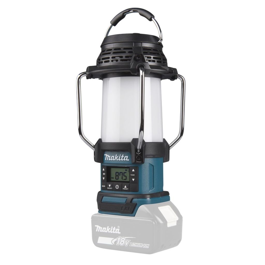 MAKITA Lyhty / Radio LXT. Kuvassa Lyhty / Radio LXT vasemmalta etuviistosta.