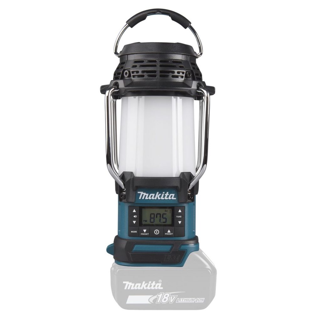 MAKITA Lyhty / Radio LXT. Kuvassa Lyhty / Radio LXT oikealta sivustapäin.