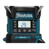 MAKITA Lyhty / Radio / Kaiutin LXT. Lähikuvassa Lyhty / Radio / Kaiutin LXT:n digitaalinen LCD-näyttö. LCD-näytössä äänenvoimakkuus.