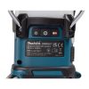MAKITA Lyhty / Radio / Kaiutin LXT. Lähikuvassa Lyhty / Radio / Kaiutin LXT:n käynnistysnäppäin.