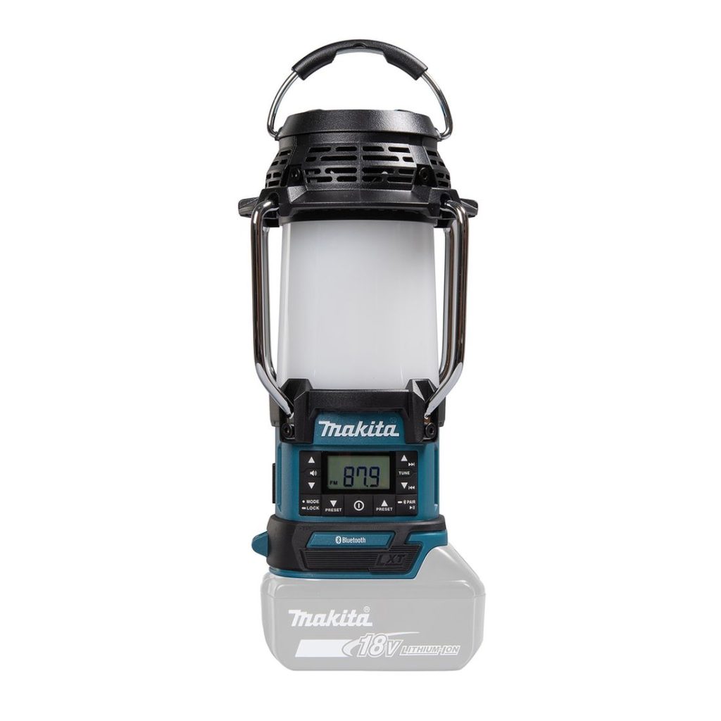 MAKITA Lyhty / Radio / Kaiutin LXT. Kuvassa Lyhty / Radio / Kaiutin LXT oikealta sivustapäin.