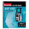 MAKITA Radio CXT / LXT. Kuvassa tuotteen myyntipakkaus edestäpäin.