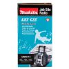 MAKITA Radio CXT / LXT. Kuvassa tuotteen myyntipakkaus sivustapäin.