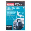 MAKITA Radio CXT / LXT. Kuvassa tuotteen myyntipakkaus sivustapäin.