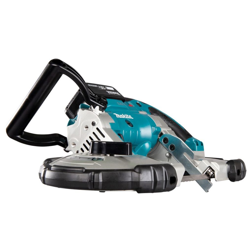 MAKITA Vannesaha LXT. Kuvassa Vannesaha LXT oikealta sivustapäin.