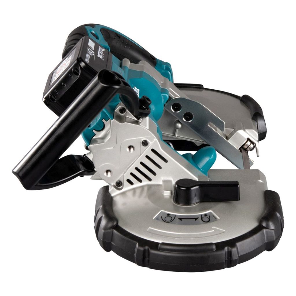 MAKITA Vannesaha LXT. Kuvassa Vannesaha LXT oikealta sivustapäin.