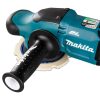 MAKITA Kiillotuskone LXT. Lähikuvassa Kiillotuskone LXT:n sivukahva.