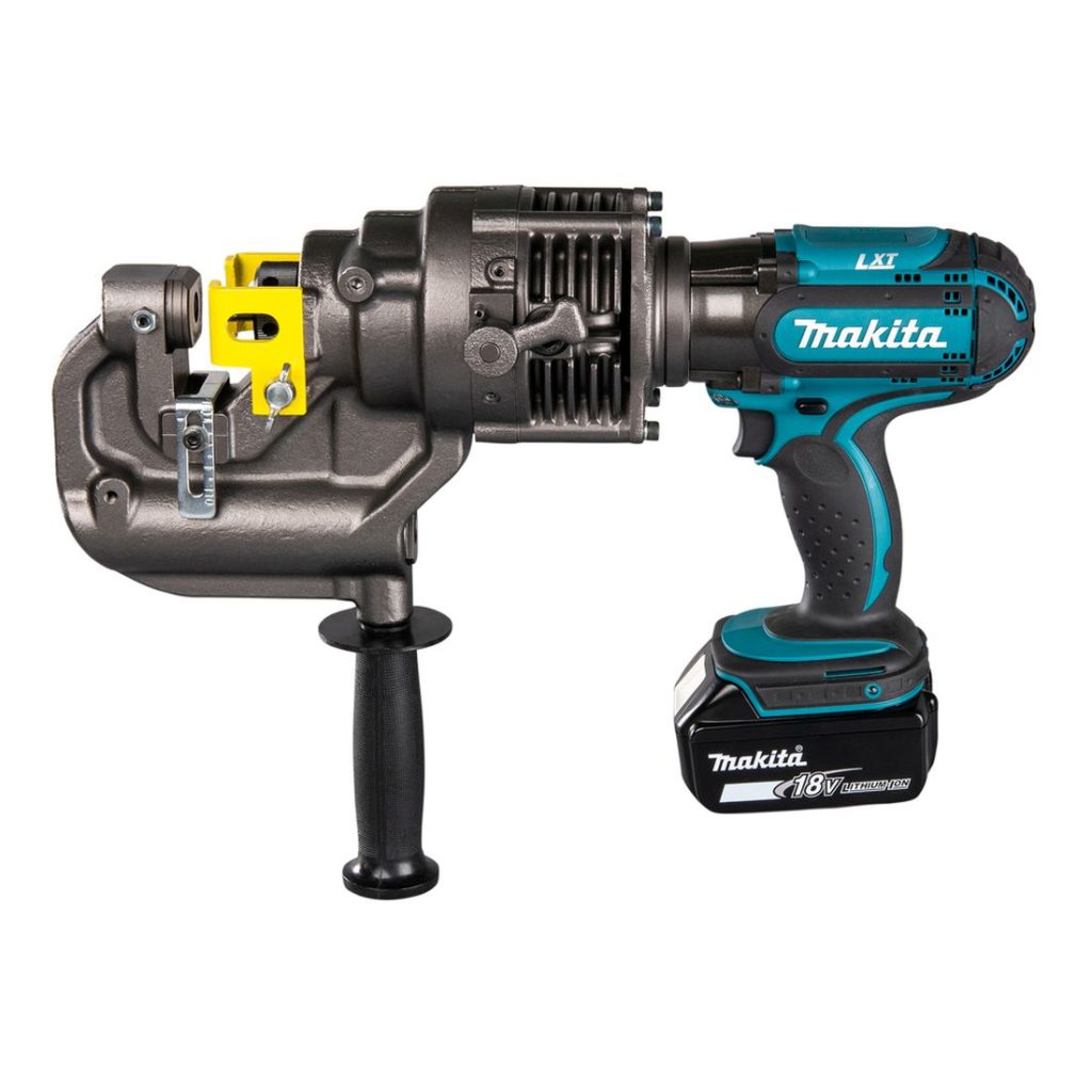 MAKITA Reikämeisti LXT. Kuvassa Reikämeisti LXT vasemmalta sivustapäin.
