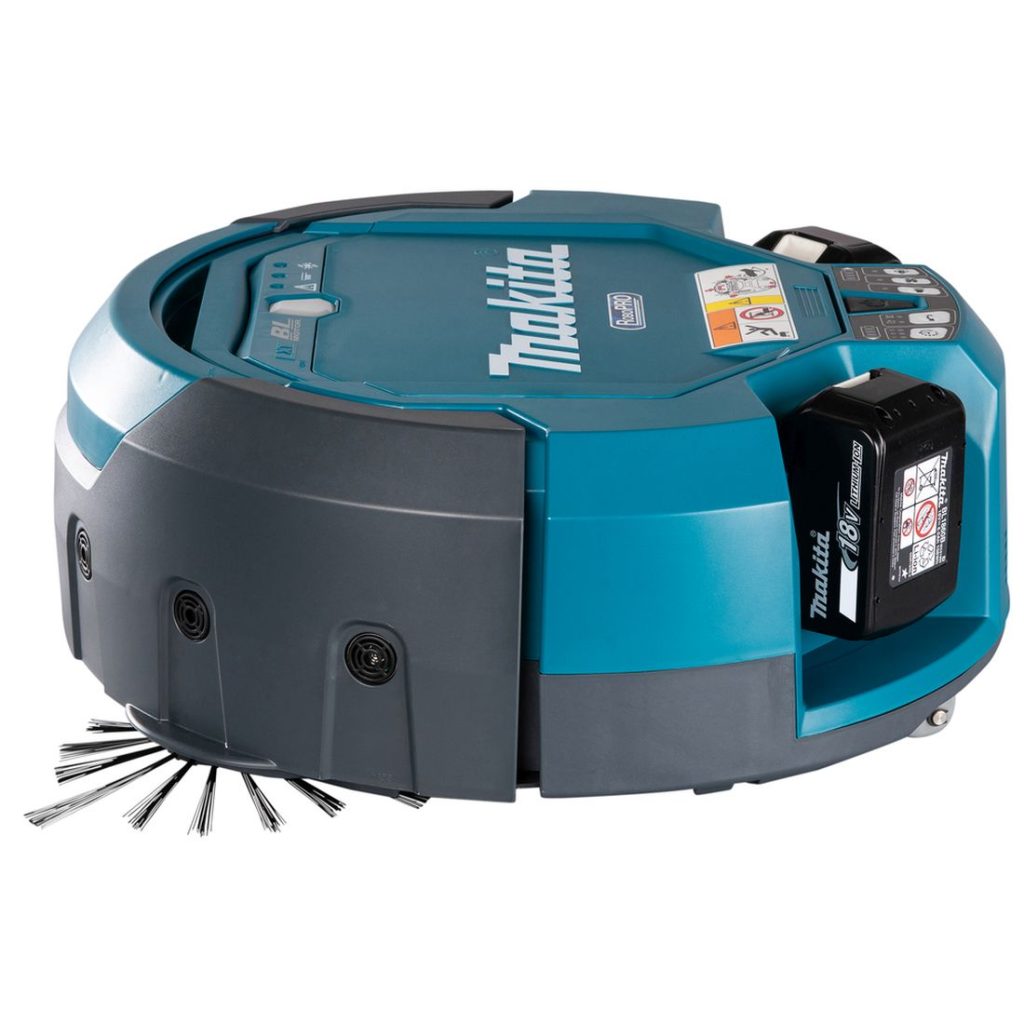 MAKITA Robotti-imuri LXT. Kuvassa Robotti-imuri LXT vasemmalta sivustapäin.