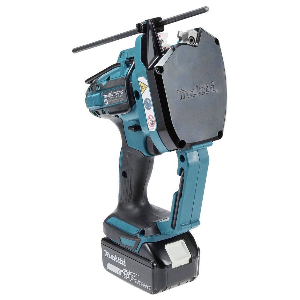 MAKITA Kierretankoleikkuri LXT. Kuvassa Kierretankoleikkuri LXT vasemmalta sivustapäin.